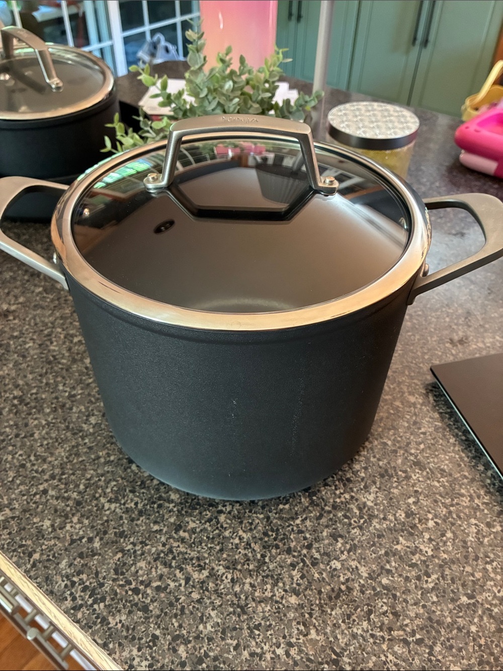 Ninja Foodi NeverStick Hard-Anodized Stockpot with Glass Lid 6.5 Qt